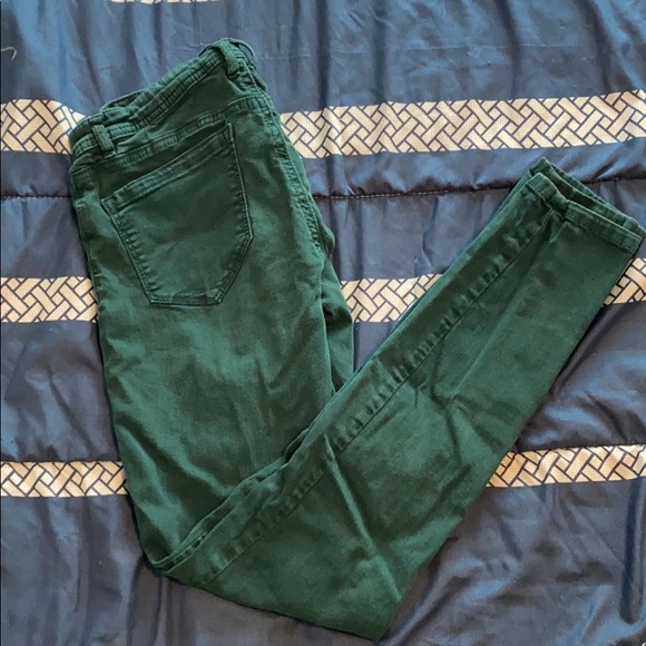 Dynamite Green Skinny Jeans - Picture 1 of 3